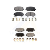 Front Rear Semi-Metallic Brake Pads Kit For Chrysler 200