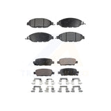 Front Rear Semi-Metallic Brake Pads Kit For Nissan Pathfinder Murano INFINITI