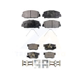 Front Rear Semi-Metallic Brake Pads Kit For 2013-2018 Acura RDX