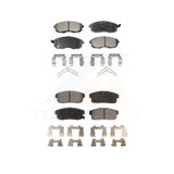 Front Rear Semi-Metallic Brake Pads Kit For Nissan Sentra Infiniti G20 INFINITI