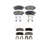 Front Rear Semi-Metallic Brake Pads Kit For Chevrolet Impala Buick Century Grand