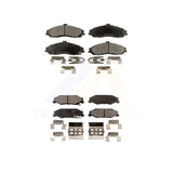 Front Rear Semi-Metallic Brake Pads Kit For Chevrolet Corvette Cadillac XLR