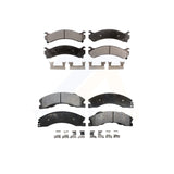 Front Rear Semi-Metallic Brake Pads Kit For Chevrolet Express 3500 GMC Savana