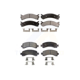 Front Rear Semi-Metallic Brake Pads Kit For Chevrolet Express 3500 2500 GMC 4500