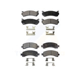 Front Rear Semi-Metallic Brake Pads Kit For Chevrolet Express 2500 GMC Savana