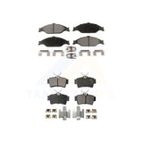 Front Rear Semi-Metallic Brake Pads Kit For Ford Mustang