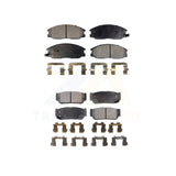 Front Rear Semi-Metallic Brake Pads Kit For 2003-2009 Kia Sorento