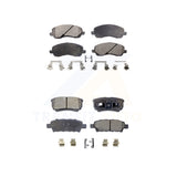 Front Rear Semi-Metallic Brake Pads Kit For Jeep Patriot Dodge Compass Chrysler