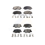 Front Rear Semi-Metallic Brake Pads Kit For Mitsubishi Outlander Sport RVR