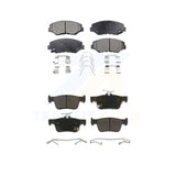 Front Rear Semi-Metallic Brake Pads Kit For Honda Civic