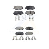 Front Rear Semi-Metallic Brake Pads Kit For 2003-2008 Honda Pilot