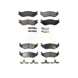 Front Rear Semi-Metallic Brake Pads Kit For Dodge Ram 1500