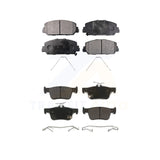 Front Rear Semi-Metallic Brake Pads Kit For Honda Civic