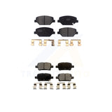 Front Rear Semi-Metallic Brake Pads Kit For Chevrolet Equinox GMC Terrain Buick