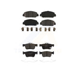 Front Rear Semi-Metallic Brake Pads Kit For Honda Accord