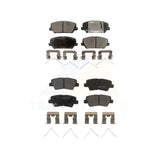 Front Rear Semi-Metallic Brake Pads Kit For Hyundai Veloster