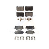 Front Rear Semi-Metallic Brake Pads Kit For Hyundai Genesis Equus