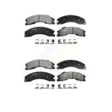 Front Rear Semi-Metallic Brake Pads Kit For Chevrolet Silverado 2500 HD GMC 3500