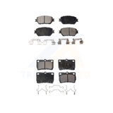 Front Rear Semi-Metallic Brake Pads Kit For Lexus IS250 GS300