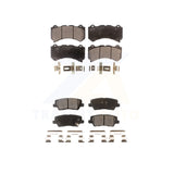 Front Rear Semi-Metallic Brake Pads Kit For Cadillac CTS