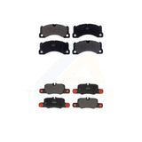 Front Rear Semi-Metallic Brake Pads Kit For 2010-2016 Porsche Panamera