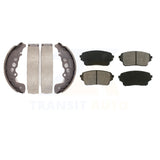 Front Rear Semi-Metallic Brake Pads And Drum Shoes Kit For Suzuki Grand Vitara