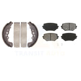 Front Rear Semi-Metallic Brake Pads And Drum Shoes Kit For Suzuki Grand Vitara