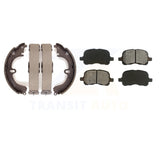 Front Rear Semi-Metallic Brake Pads And Drum Shoes Kit For Toyota Corolla