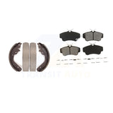 Front Rear Semi-Metallic Brake Pads Drum Shoe Kit For 2003-2005 Dodge Neon SRT-4