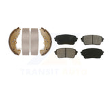 Front Rear Semi-Metallic Brake Pads And Drum Shoes Kit For Suzuki XL-7