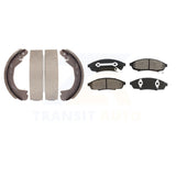 Front Rear Semi-Metallic Brake Pads Drum Shoe Kit For Oldsmobile Cutlass Supreme