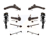 Front Control Arms And Complete Shock Tie Rods Link Sway Bar Kit (10Pc) For