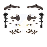 Front Control Arms And Complete Shock Tie Rods Link Sway Bar Kit (10Pc) For