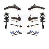 Front Control Arms And Complete Shock Tie Rods Link Sway Bar Kit (10Pc) For