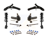 Front Control Arms And Complete Shock Tie Rods Link Sway Bar Kit (10Pc) For