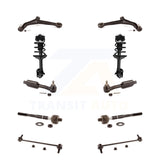 Front Control Arms And Complete Shock Tie Rods Link Sway Bar Kit (10Pc) For