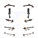 Front Control Arms And Complete Shock Tie Rods Link Sway Bar Kit (10Pc) For