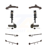 Front Control Arms And Complete Shock Tie Rods Link Sway Bar Kit (10Pc) For