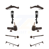 Front Control Arms And Complete Shock Tie Rods Link Sway Bar Kit (10Pc) For Ford