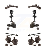 Front Control Arms And Complete Shock Tie Rods Link Sway Bar Kit (10Pc) For