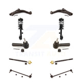 Front Control Arms And Complete Shock Tie Rods Link Sway Bar Kit (10Pc) For