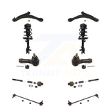 Front Control Arms And Complete Shock Tie Rods Link Sway Bar Kit (10Pc) For