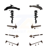 Front Control Arms And Complete Shock Tie Rods Link Sway Bar Kit (10Pc) For