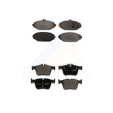 Front Rear Ceramic Brake Pads Kit For Mercedes-Benz C300 Without Sport Package