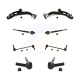 Front Control Arm & Ball Joint Tie Rod End Link Kit (8Pc) For Ford Police Sedan