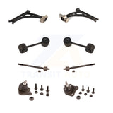 Front Suspension Control Arm Steering Tie Rod End Link Ball Joint Kit (8Pc) For