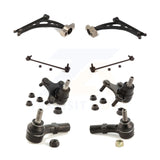 Front Suspension Control Arm Tie Rod End Link Ball Joint Kit (8Pc) For Jetta GTI