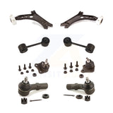 Front Suspension Control Arm Steering Tie Rod End Link Ball Joint Kit (8Pc) For