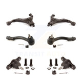 Front Suspension Control Arm Tie Rod End & Ball Joint Kit (6Pc) For Kia Sportage