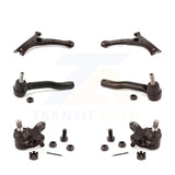 Front Suspension Control Arm Tie Rod End Ball Joint Kit (6Pc) For Toyota Corolla